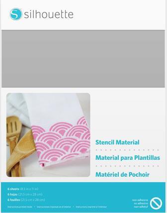 Silhouette America - Stencil Sheets -Non Adhesive 8.5"X11"