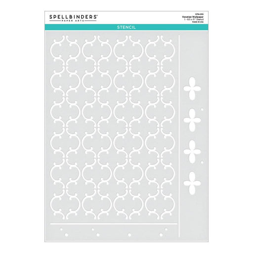 Spellbinders - Celebrate You Stencil - Venetian Wallpaper