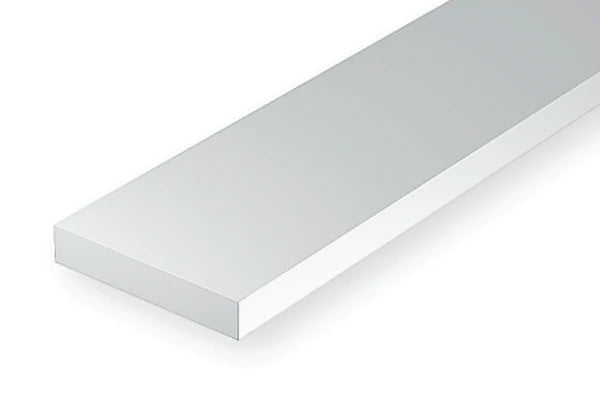 Evergreen Scale Models-199 - .250" X .250" Opaque White Polystyrene Strip