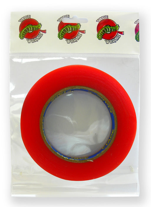 Tape Wormz - Red Double Sided High Tack Tape - 12mm x 25m