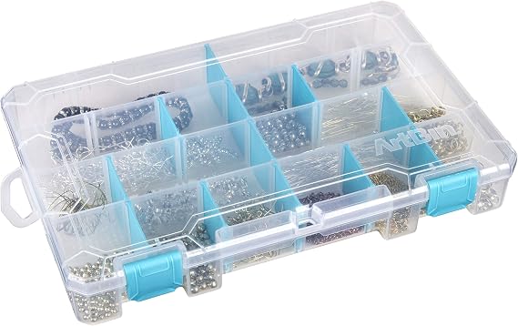 ArtBin - Tarnish Inhibitor Solutions Box 6-12 Compartments 11"X7"X1.75" Translucent