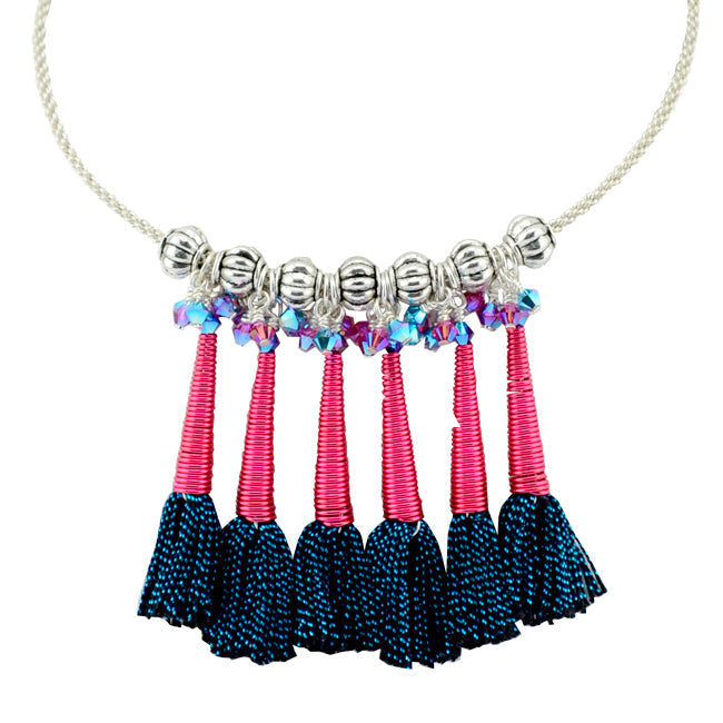 Tassel Maker, 7 mm O.D. / 0.275 in, pegs, adjustable size from 9.7 cm / 3.8 in, to 2.5 cm / 0.98 in