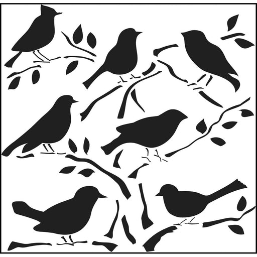 Crafter's Workshop Template 12"X12"- Birds