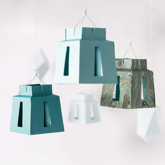 Fiskars - 3D Paper Gems - Lantern Template