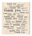 Inkadinkado - Wood Mounted Stamps - Thank you