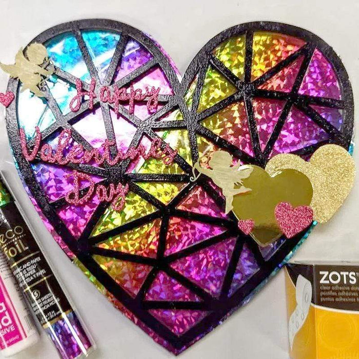 Thermoweb - Deco Foil Transfer Sheets, Rainbow Shattered Glass