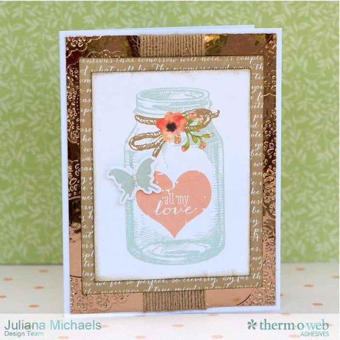 Thermoweb - iCraft Deco Foil Transfer Sheets 6"X12" 5/Pkg - Rose Gold