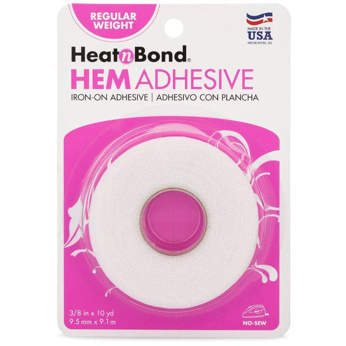 Thermoweb - HeatnBond Hem Regular Weight Iron-On Adhesive Tape, 3/8 in x 10 yds