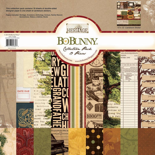 BoBunny - 12" x 12" Paper Pack - Heritage