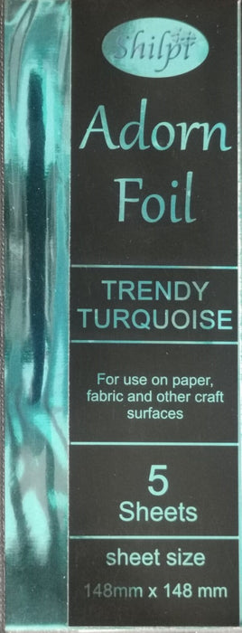 Shilpi - Transfer Foil - 5 sheets - Trendy Turquoise