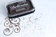 Delicata - Pigment Ink Pad - Dark Brown Shimmer