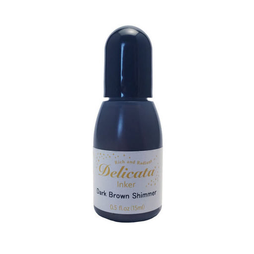 Delicata - Pigment Ink Refill .5oz - Dark Brown Shimmer