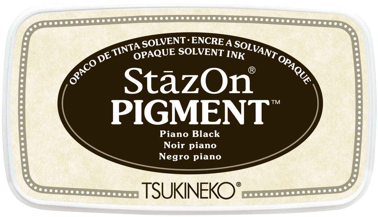 Tsukineko - StazOn Pigment Ink Pad - Piano Black