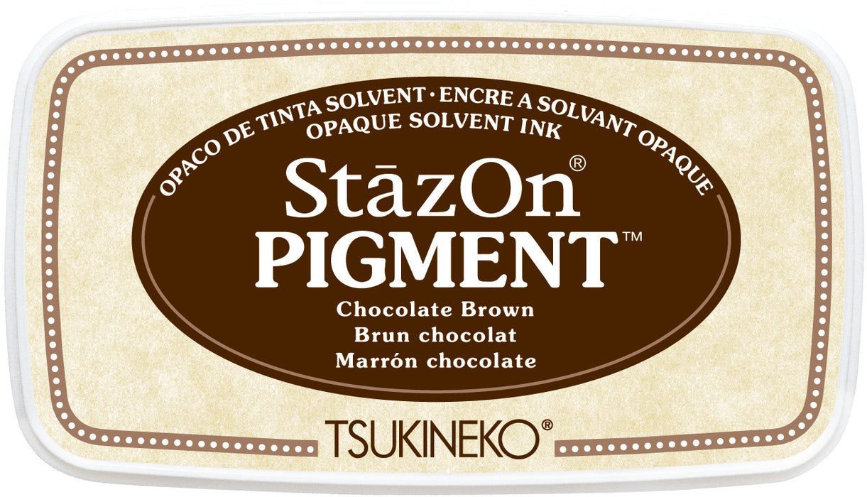 Tsukineko - StazOn Pigment Ink Pad - Chocolate Brown