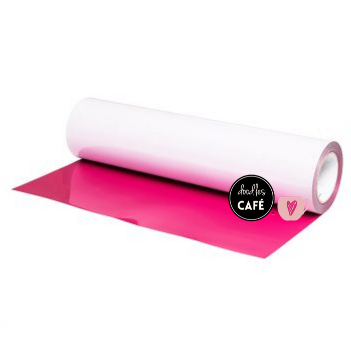 Poli-Flex Turbo - (Stretch) Sport, Heat Transfer Vinyl - Bright Pink (Jewel Shimmer Finish)30cm x 1m
