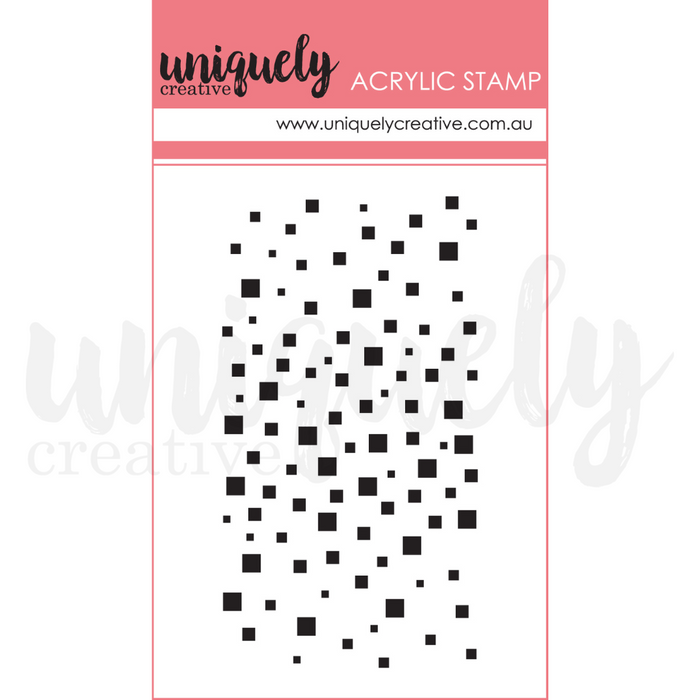 Uniquely Creative Mixed Squares Mark Making Mini Stamp 4.8cm x 8.95cm