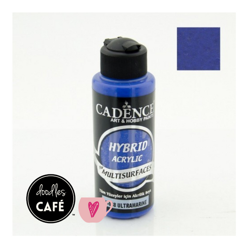 Cadence - Hybrid Acrylic Paint - Multi Surfaces & Leather - Ultramarine Blue 70ml