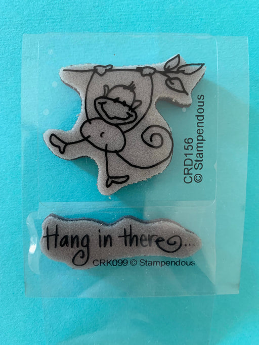Stampendous - Cling Rubber Stamp - Hang in there (2piece)