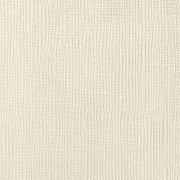 American Crafts - 12"x12" Textured Cardstock - Vanilla (1sheet)