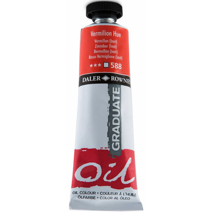 Daler-Rowney - Graduate Oil Paint - Vermilion Hue - 38ml