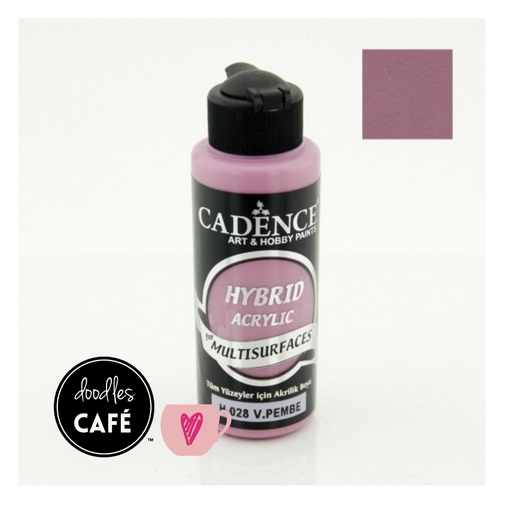 Cadence - Hybrid Acrylic Paint - Multi Surfaces & Leather - Victoria Pink 70ml