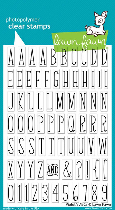 Lawn Fawn - Clear Stamp Set - Violet's ABCs