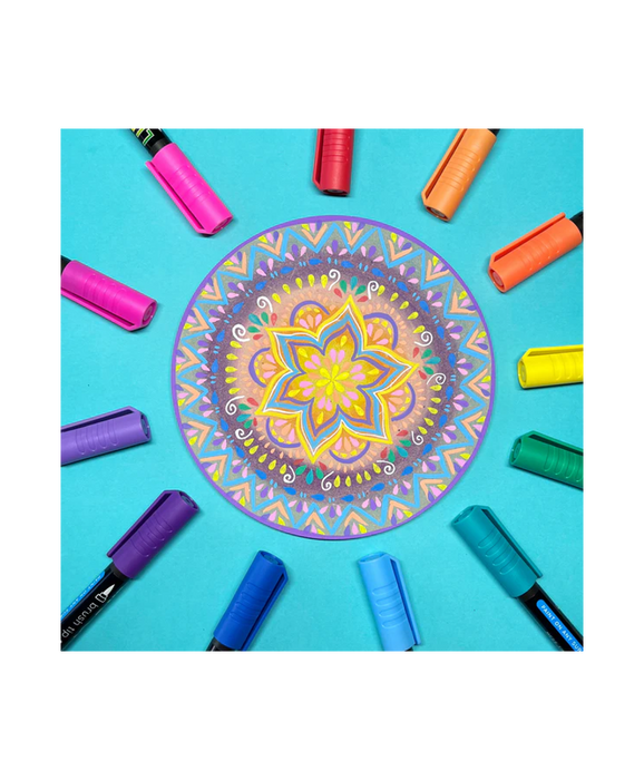 Life In Colour - Vivid Brush Tips 12pcs 0.5-8mm Flexible Tips