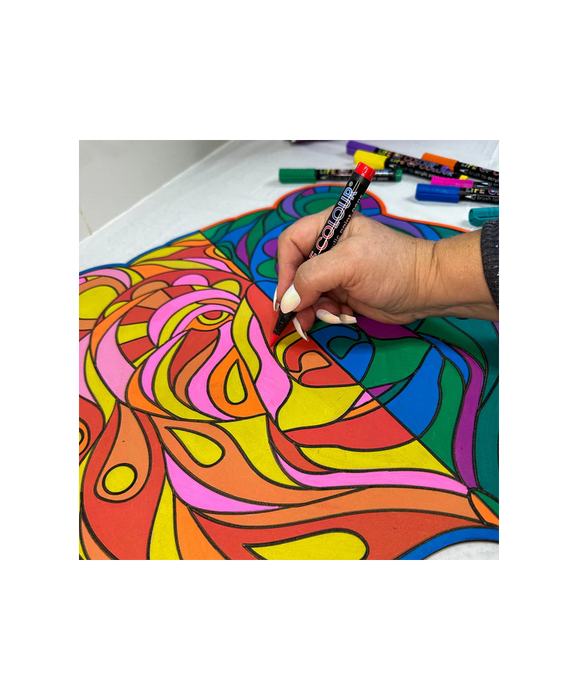 Life In Colour - Vivid Brush Tips 12pcs 0.5-8mm Flexible Tips