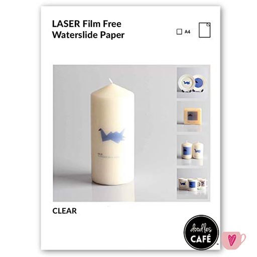 Muggit - Clear Film Free Waterslide Paper - A4 Laser Printable - 10 Sheets