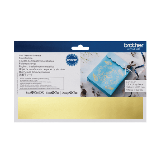 Brother Scan & Cut - SDX125 Foil Transfer Sheets - Gold