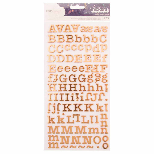 American Crafts - Thickers - Alphabet Stargrazer - Copper Foil