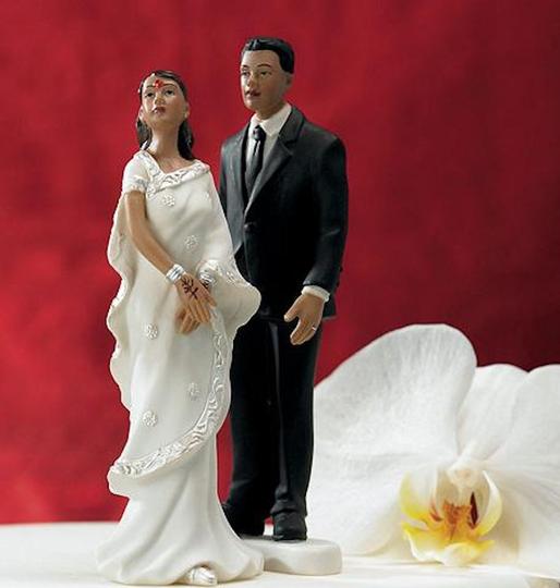 Weddingstar - Porcelain Cake Topper - Indian - Bride & Groom