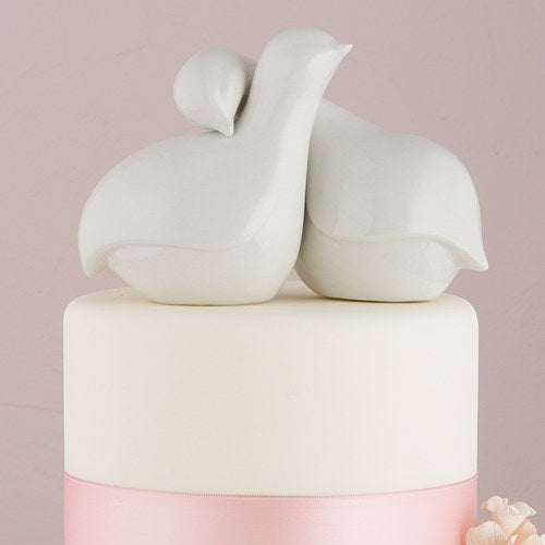 Weddingstar - Porcelain Cake Topper - Contemporary Love Birds