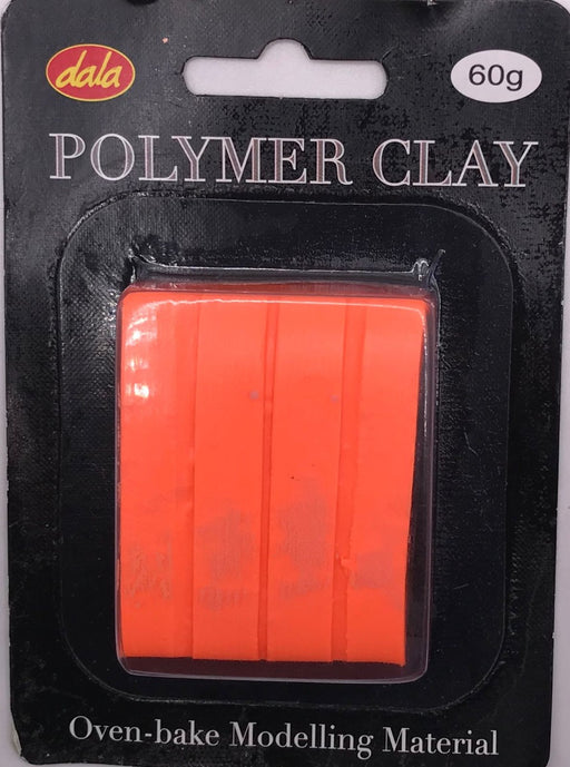 Dala - Polymer Clay - 60gram - Neon Orange
