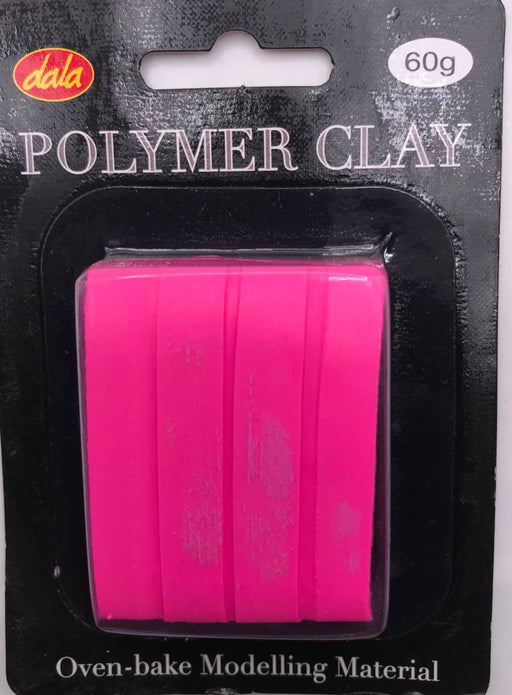 Dala - Polymer Clay - 60gram -Neon Pink
