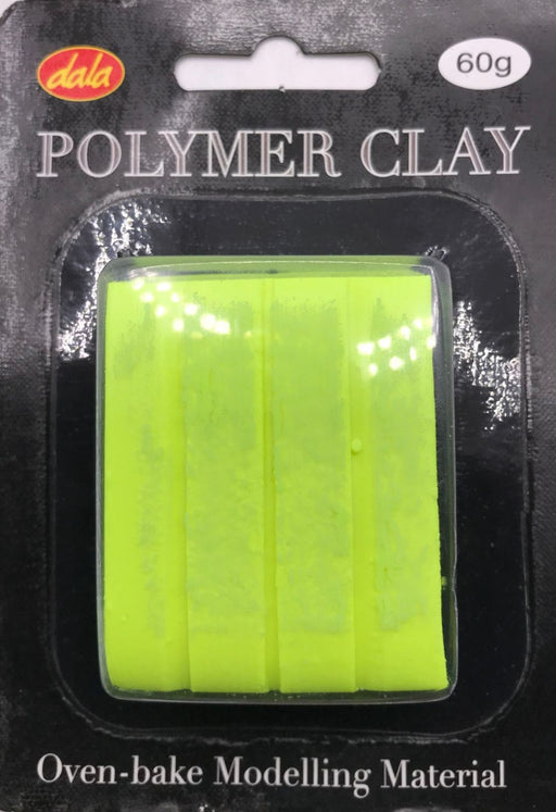 Dala - Polymer Clay - 60gram -Neon Yellow