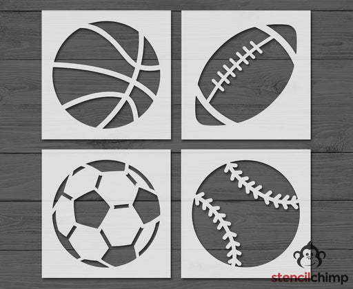 Sceptre Seven Designs - Stencils - Sport Balls