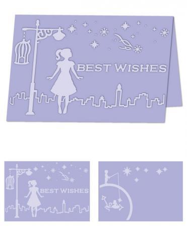 Craftwell - eBosser - Embossing Folders - A4 SIZE - Whimsical Wishes