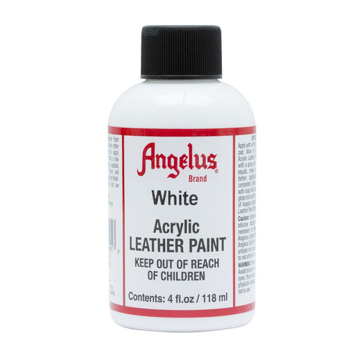 Angelus Leather - Acrylic Leather Paint - White - 4 Oz