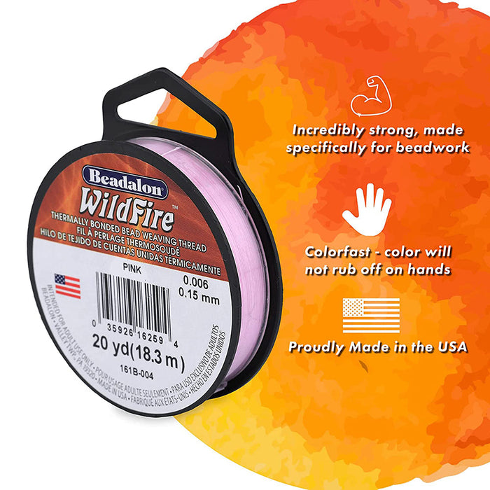 Wildfire, .006 in, 0.15 mm, Break Strength 10 lb / 4.5 kg, Frost, 20 yd / 18 m