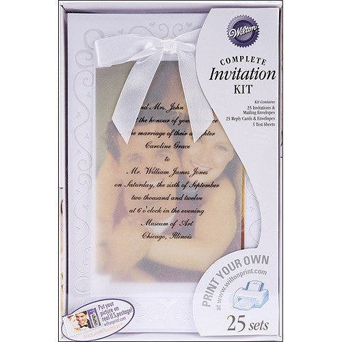 Wilton - Invitation Kit - Print your own - The Two Of Us