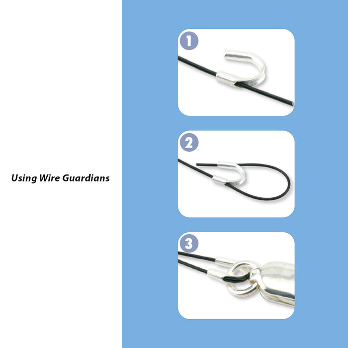 Wire Guardian, .022 in / 0.56 mm, I.D., Silver Plated, 20 pc