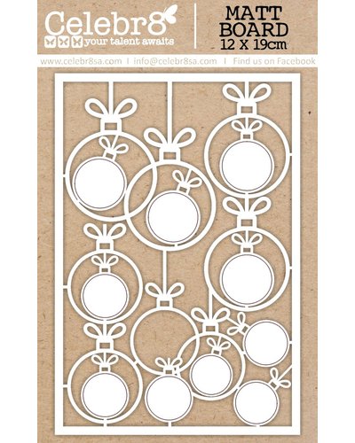 Celebr8 Christmas Cheer Matt Board Equi - Elements (12 x 19cm)