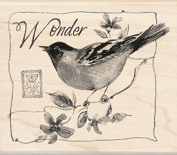 Inkadinkado - Wood Mounted Stamp - Wonder Bird