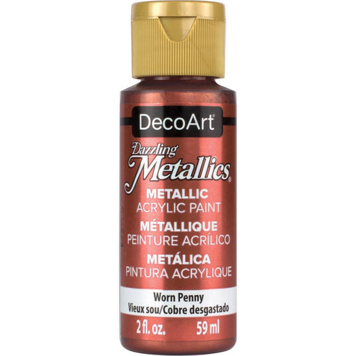 DecoArt - Dazzling Metallics - Acrylic Paint - 2oz - Worn Penny