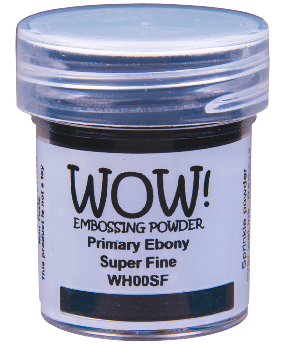 WOW - Embossing Powder - Primary Ebony - Super Fine 15ml