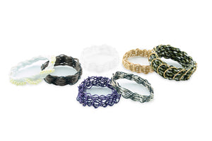 Ring Weaver Tool, by Kleshna Handel, 1 Aluminum Base, 18 Pins, 1 Foam Holder, Ring Size 4 - Small, Ring Size 6 - Medium, Ring Size 9 - Large, Ring Size 11 - Extra Large