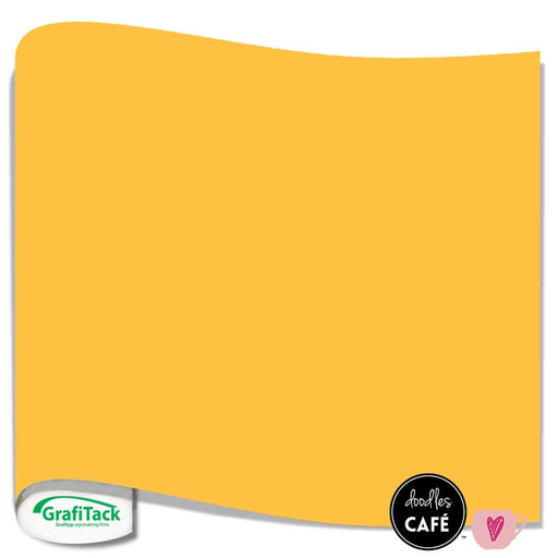 Grafitack - Vinyl Sheet MATT - Yellow (0.5m x 30cm)
