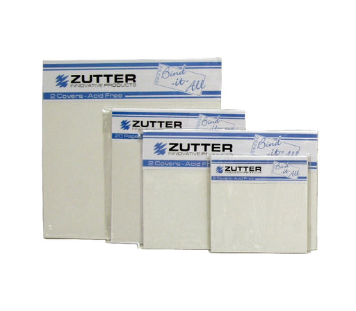 Zutter - White Chipboard - 4.1 x 6.2 Inches - 2Pk