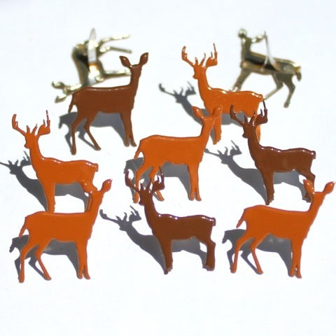 Eyelet Outlet - Shape Brads 12/Pkg - Deer